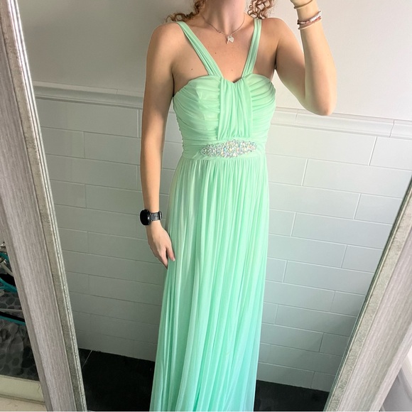 Teal Long Dress / Prom Dress - Picture 1 of 12